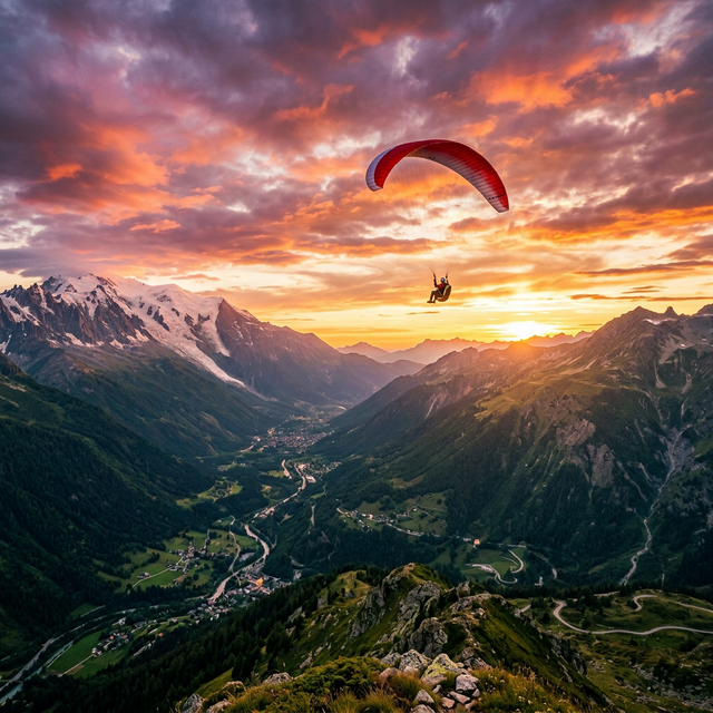 Paragliding setup